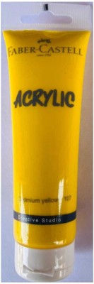 FABER-CASTELL ARTIST ACRYLIC TUBE OF CADMIUM YELLOW , 120 ML EACH, PACK OF 1(Set of 1, CADMIUM YELLOW)