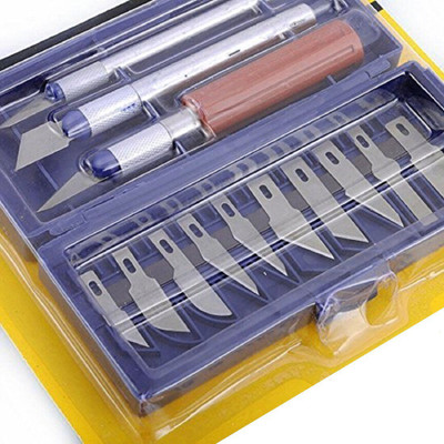 TRENDING PRODUCTS VILLA Precision Carving Razor, Pen Knife, Chisel, Engraving, Carving Tool Set Metal Grip Hand-held Paper Cutter(Set Of 1, Silver)