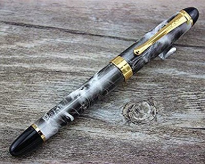 Gold Leaf X450 Brown Fp New-01-04 Fountain pen, Luxury Designed Fountain Pen 0.7mm Broad Nib 18KGP Golden Trim, Advance Clip design (Brown) Fountain Pen