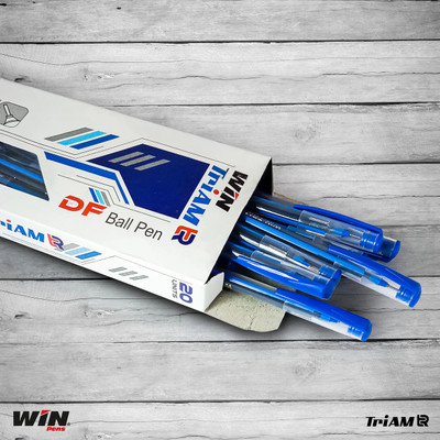 Win Triam TR Ball Pens | 60 Pcs | Lightweight Body Design | Use and Throw Pens Ball Pen(Pack of 60, Ink Color - Blue)