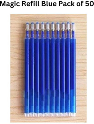 Fashion Crazz Fabric Marking High Temperature Disappearing Refill Heat Erasable Marker Refill(Pack of 50, Ink Color - Blue)
