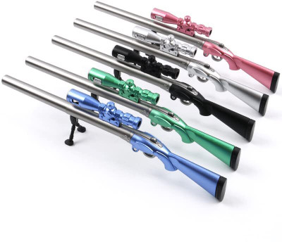 SAH LED Lighted Sniper Rifle Gun PUBG Gun Design Gel Pen Multi-function Pen(Pack of 2, Ink Color - Blue)