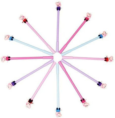 Nishee Peppa Pig Gel Pen(Pack of 4, Ink Color - Blue)