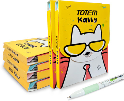 TOTEM Katty 60 Blue Ink|Cute & Stylish Printed|Perfect Writing|School & Office Ball Pen(Pack of 60, Ink Color - Blue)