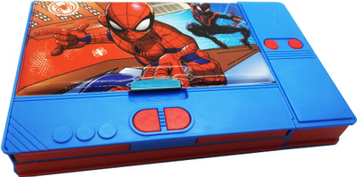 arbuda Spiderman Jambo Pencil Box Spiderman Jambo Pencil Box Art Plastic Pencil Box(Set of 1, Blue)