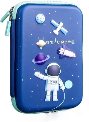 AR Jouiet Mansion Space Theme 3D Big Pencil Case Pouch School Stationery Large Capacity Big Pouch 3D Art EVA Pencil Box(Set of 1, Multicolor)
