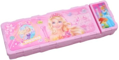 Niwipa Doll Theme Doll Art Plastic Pencil Box(Set of 1, Pink)