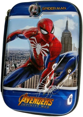PW PENCILWALA Spiderman Spiderman Pencil Box, Pencil Case stationery Organiser Art EVA Pencil Box(Set of 1, Blue)