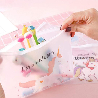 JAMFRO Unicorn Art Plastic Pencil Box(Set of 1, Multicolor)