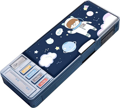 vworld space boy Art Plastic Pencil Box(Set of 1, Multicolor)