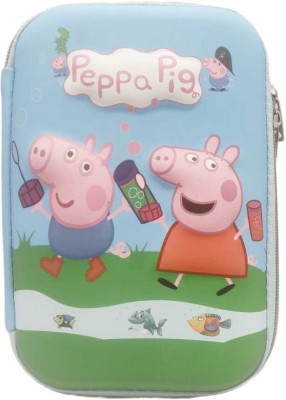 LKAY Peppa Pig Peppa Pig Art EVA Pencil Box(Set of 1, Light Blue, Green)