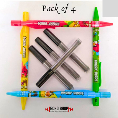 Echo Shop Printed Mechanical Pencils With Lead Refills Box For Kids Pencil(Set of 1, Multicolor)