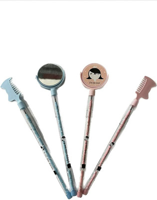 YEF Pack of 4 Pencils for Boys and Girls with Fancy Tops Mirror pencil with Comb Pencil(Set of 4, Multiclour)