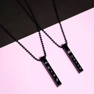m a enterprises Rhodium Plated Alloy Chain Set