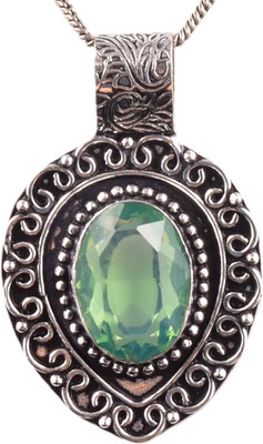 AAR Jewels Gemstone Pendant Necklace Rhodium Labradorite Alloy Pendant