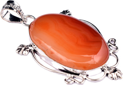 AAR Jewels Gemstone Pendant Necklace Rhodium Topaz Alloy Pendant