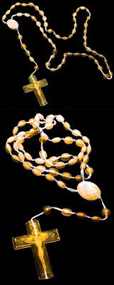 Dynamic Retail Global Jesus Cross Radium Locket Pendant Necklace Religious Jewellery Christmas NL422 Crystal Pendant Set