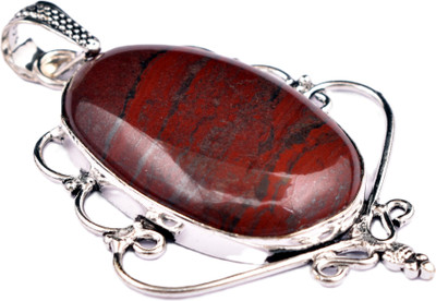 AAR Jewels Gemstone Pendant Necklace Rhodium Beads Alloy Pendant