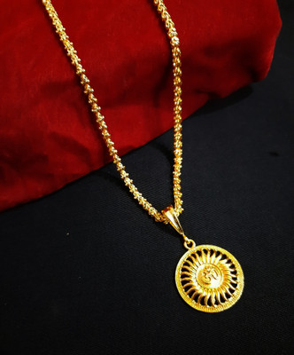 JIYANSHI ENTERPRISE Gold-plated Diamond Alloy Pendant Set