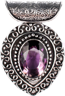 AAR Jewels Gemstone Pendant Necklace Rhodium Beads Alloy Pendant