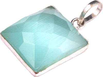 AAR Jewels Gemstone Pendant Necklace Rhodium Beads Alloy Pendant