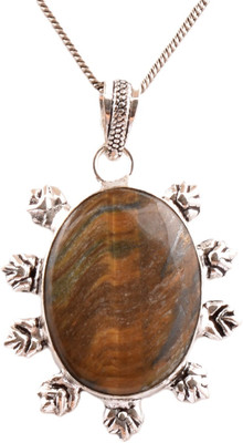 AAR Jewels Gemstone Pendant Necklace Rhodium Quartz Alloy Pendant