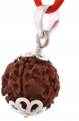 Shivtantra 6 Mukhi Rudraksha Pendant Nepali Certified Wood Pendant