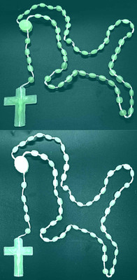 Dynamic Retail Global Jesus Cross Radium Locket Pendant Necklace Religious Jewellery Christmas NL546 Crystal Pendant Set