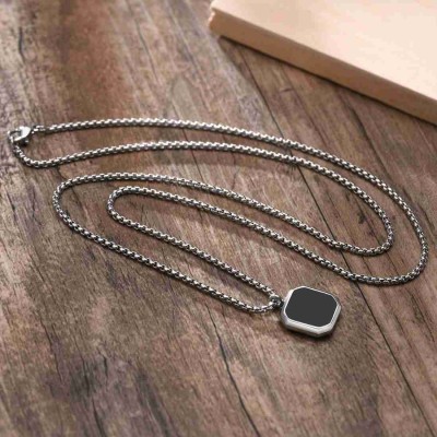 RPARWEY PENDANT LOCKET Cubic Zirconia Silver Chain Set