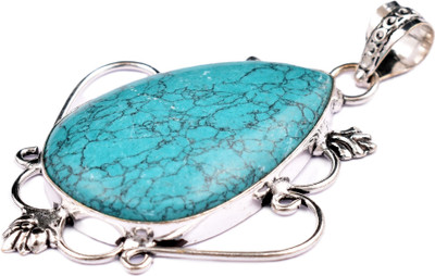 AAR Jewels Gemstone Pendant Necklace Rhodium Garnet Alloy Pendant