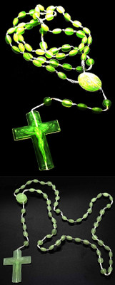 Dynamic Retail Global Jesus Cross Radium Locket Pendant Necklace Religious Jewellery Christmas NL470 Crystal Pendant Set
