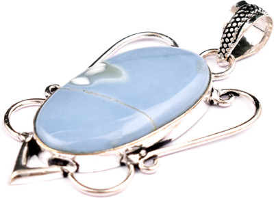 AAR Jewels Gemstone Pendant Necklace Rhodium Beads Alloy Pendant