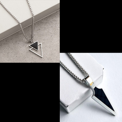 The Glitz Gallery trendy and fancy exclusive design neck chain with locket Silver Stainless Steel Locket Set