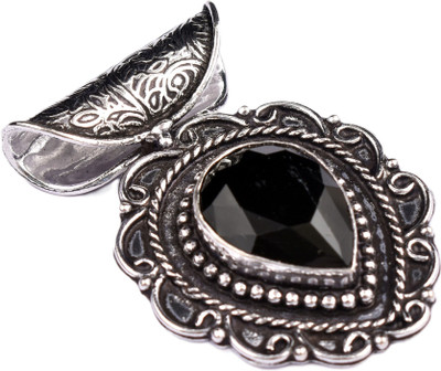 AAR Jewels Gemstone Pendant Necklace Rhodium Beads Alloy Pendant
