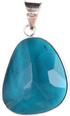 AAR Jewels Gemstone Pendant Necklace Rhodium Opal Alloy Pendant