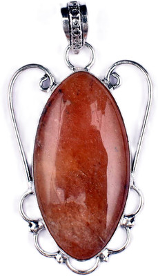 AAR Jewels Gemstone Pendant Necklace Rhodium Amethyst Alloy Pendant