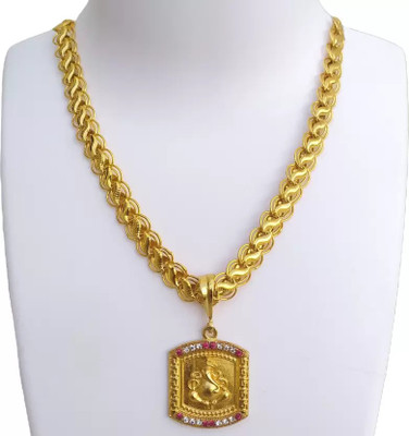OFBOSMI New style new year gold chain for man and boy Gold-plated Cubic Zirconia Alloy Pendant Set