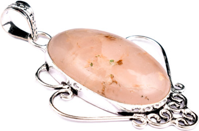 AAR Jewels Gemstone Pendant Necklace Rhodium Tourmaline Alloy Pendant