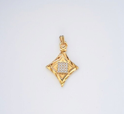 SAPNAPALACE Gold Diamonds Pendant Glorious Rhombus designer Gold-plated Brass Pendant