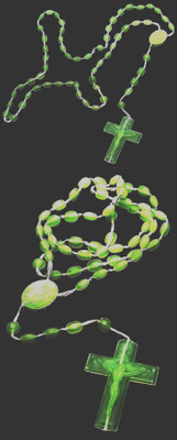 Dynamic Retail Global Jesus Cross Radium Locket Pendant Necklace Religious Jewellery Christmas MA1413 Crystal Pendant Set