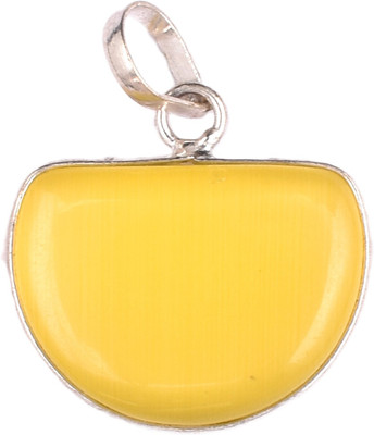 AAR Jewels Gemstone Pendant Necklace Rhodium Agate Alloy Pendant
