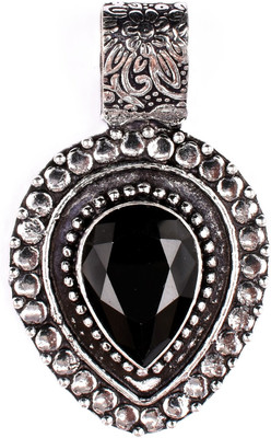 AAR Jewels Gemstone Pendant Necklace Rhodium Amethyst Alloy Pendant