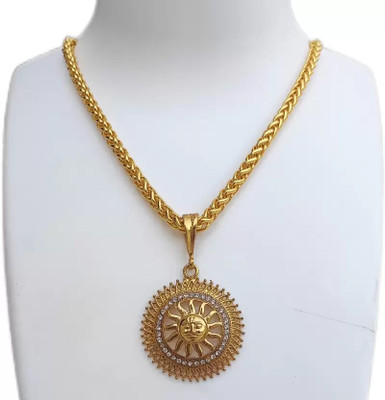 GAFUT Pendant set With chain for man and boy New design new year Gold-plated Copper Pendant Set