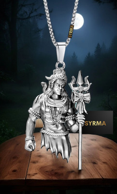 syrma Shiv Pendant/Locket for Men and Women, Mahadev Bholenath Bhagat Locket Silver Stainless Steel Locket deal from flipkart syrma Shiv Pendant/Locket for Men and Women, Mahadev Bholenath Bhagat Locket Silver Stainless Steel Locket deal from flipkart