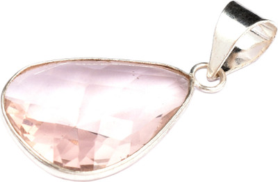 AAR Jewels Gemstone Pendant Necklace Rhodium Onyx Alloy Pendant