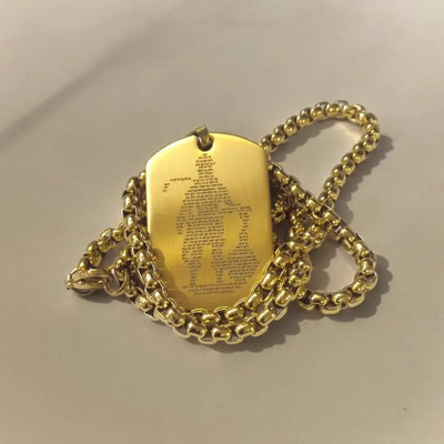 The Splendid Hanuman Chalisa Locket Gold-plated Stainless Steel Locket