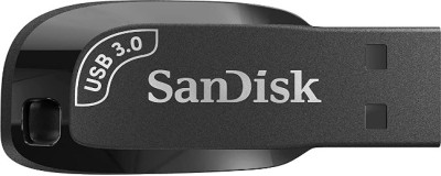 SanDisk Ultra Shift USB Flash Drive USB 3.0, 100MB/s 64 GB Pen Drive(Black)