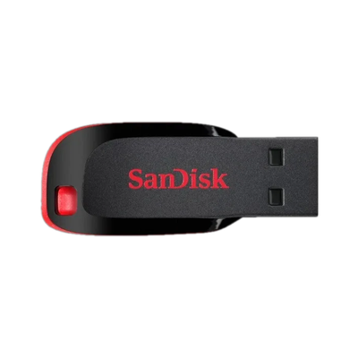 SanDisk Cruze Blade SDCZ50 128 GB Pen Drive Compatible with Desktop Computer, Laptop, Television USB 2.0 Plastic Case(Red, Black)