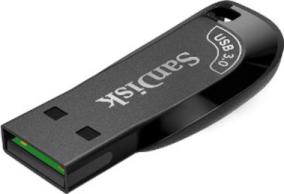 SanDisk Ultra Shift USB Flash Drive USB 3.0, 100MB/s R 32 GB Pen Drive(Black)