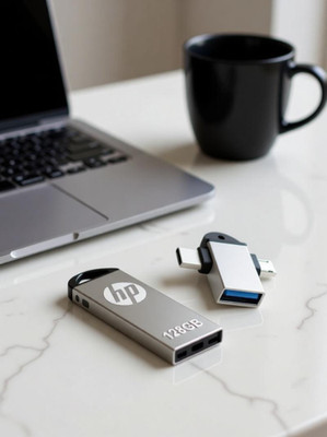 HP T220W 128 GB Pen Drive(Silver)